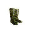 Man Green camouflage natural rubber PVC gumboots rubbers shoes for men